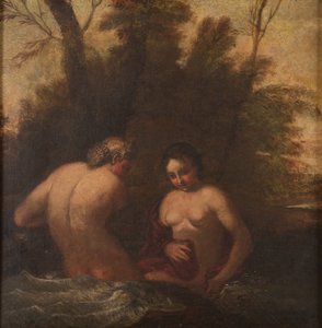 Zwei badende Nymphen von Francesco Albani