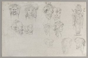 Studien von Köpfen, ca. 1744 von Francesco Algarotti