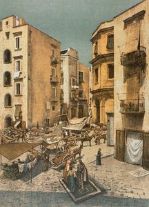 Ansicht des Almo-Platzes in Neapel von Francesco Aversano