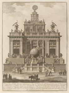 Ein Ort der Freude mit einem Luftballon, für das Chinea-Festival, 1785