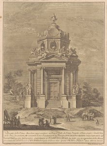 Die Prima Macchina für die Chinea von 1782: Der Tempel des Janus..., 1782 von Francesco Barbazza