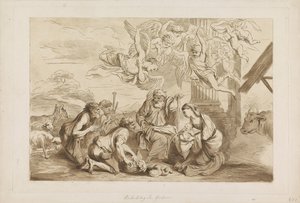 Anbetung durch die Hirten von Francesco Bartolozzi
