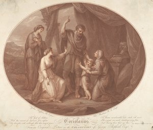 Coriolanus, Akt 5, Szene III von Francesco Bartolozzi