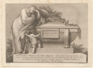 Trauerkarte von Sir Joshua Reynolds