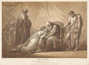 König Lear, Akt 4, Szene VII von Francesco Bartolozzi