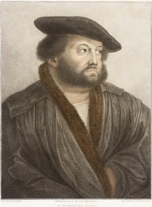 Porträt von Hans Holbein im Kensington Palace von Francesco Bartolozzi