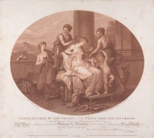 Venus von den Grazien bekleidet von Francesco Bartolozzi