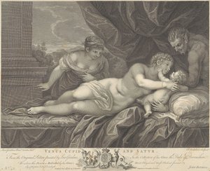 Venus, Amor und Satyr