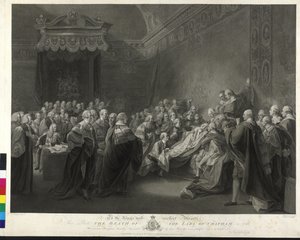 William Pitt Der Tod des Earl of Chatham von Francesco Bartolozzi