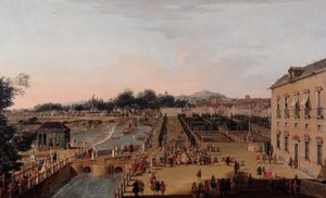 Ferdinand VI. und Barbara von Braganza in den Gärten von Aranjuez, 1756