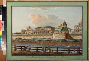 Ansicht des Kreml-Palastes in Moskau vom Ufer der Moskwa von Francesco Camporesi