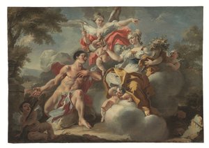 Eine von zwei Allegorien von Francesco Celebrano