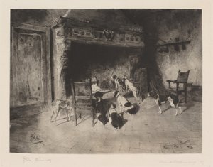 Jagdhunde von Francesco Colombi Borde