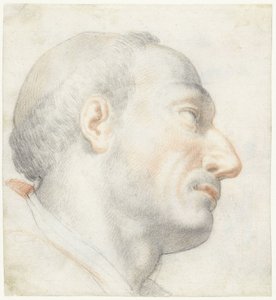 Der Kopf von San Carlo Borromeo von Francesco Furini (attributed to)