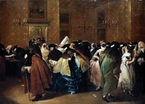 Casino (Il ridotto) in Venedig von Francesco Guardi