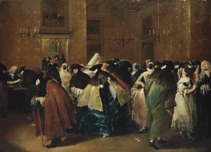 Casino Il ridotto in Venedig von Francesco Guardi
