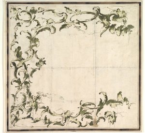 Entwurf für ein Rahmungsmotiv, 1712-93