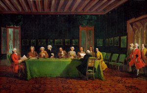 Diplomatisches Treffen von Francesco Guardi