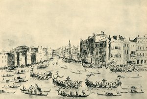 Regatta auf dem Canal Grande, Venedig
