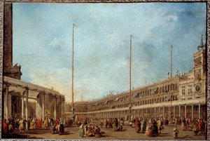 Der Dogen von Venedig folgt der Prozession des Corpus Domini auf dem Markusplatz