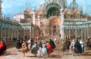 Das Fest der Himmelfahrt auf der Piazza San Marco, ca. 1775 von Francesco Guardi