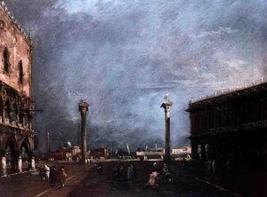 Die Piazzetta di San Marco in Venedig von Francesco Guardi