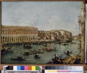 Blick auf den Canal Grande mit den Fabbriche Nuove di Rialto, 1756-60
