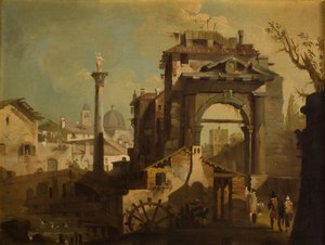 Ansicht einer italienischen Stadt von Francesco Guardi