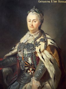 Porträt von Katharina II., auch bekannt als Katharina die Große (Stettin) von Francesco Guerini