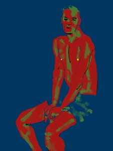 Pop-Art Männliche Figur