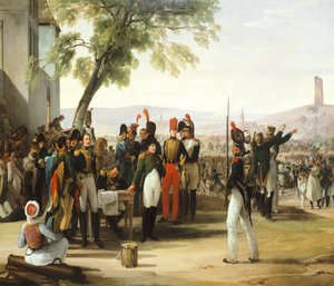 Napoleon nach der Schlacht von Wagram