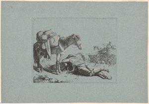 Platte 8, aus dem Satz von 12 Pastoralszenen von Francesco Londonio