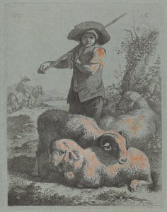 Stehender Hirte von Francesco Londonio