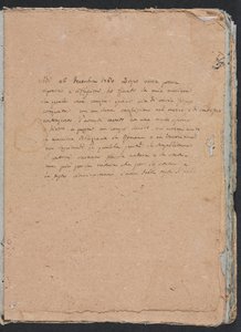 Verona-Skizzenbuch: Inschrift Seite 1 von Francesco Lorenzi