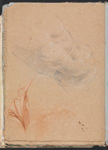 Verona Skizzenbuch: Männlicher Akt mit Draperie Seite 16, 1760 von Francesco Lorenzi