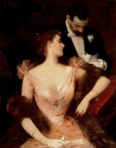 Einladung zum Walzer, um 1894 von Francesco Miralles Galaup