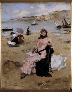 Am Strand von Francesco Miralles Galaup
