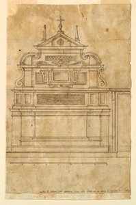 Entwurf für einen Altar von Francesco Mosca