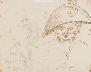 Seite mit Karikaturen von Francesco Nenci