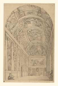Ansicht der Farnese-Galerie, Rom