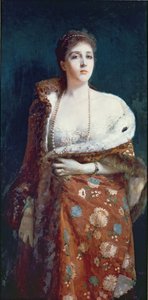 Porträt der Herzogin von Fondi von Francesco Paolo Michetti