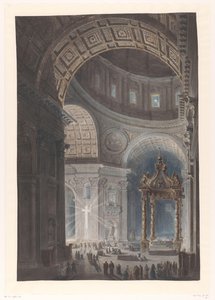 Beleuchtung des Heiligen Kreuzes in St. Peter