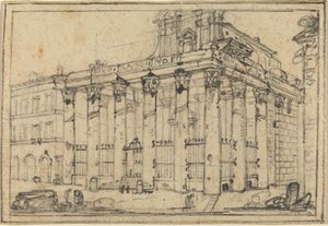 Der Tempel des Antoninus und Faustina von Francesco Piranesi