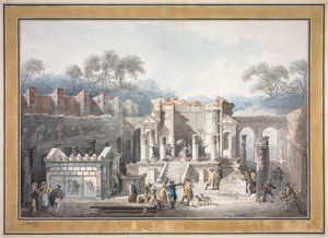 Der Tempel der Isis in Pompeji, 1788