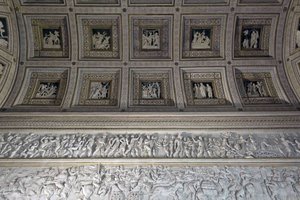 Der Raum der Stuckarbeiten Camera degli Stucchi des Palazzo del Tè, 1526-1534 von Francesco Primaticcio