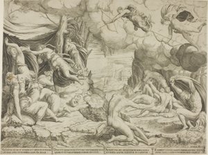 Der Tod der Kinder der Niobe von Francesco Salviati