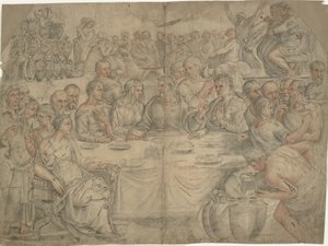Die Hochzeit zu Kana von Francesco Salviati