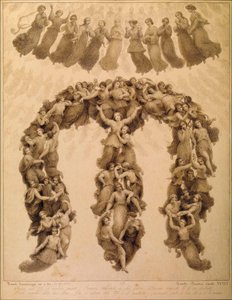 Illustration zur Göttlichen Komödie von Dante Alighieri Paradiso Gesang XVIII