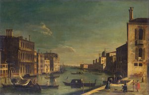 Der Canal Grande, Blick nach Osten vom Campo San Vio zum Bacino von Francesco Tironi