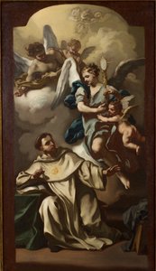 Erscheinung des Gastgebers zu Thomas von Aquin von Francesco de Mura